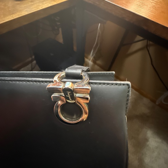 Salvatore Feragamo Black Tote w\COA - Picture 9 of 13